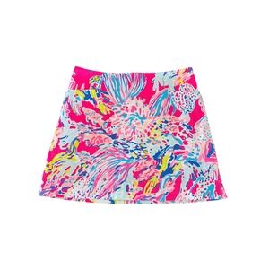 Lilly Pulitzer Marigold Skort Skirt Sunken Treasure Women's size 2 Zipper Charm